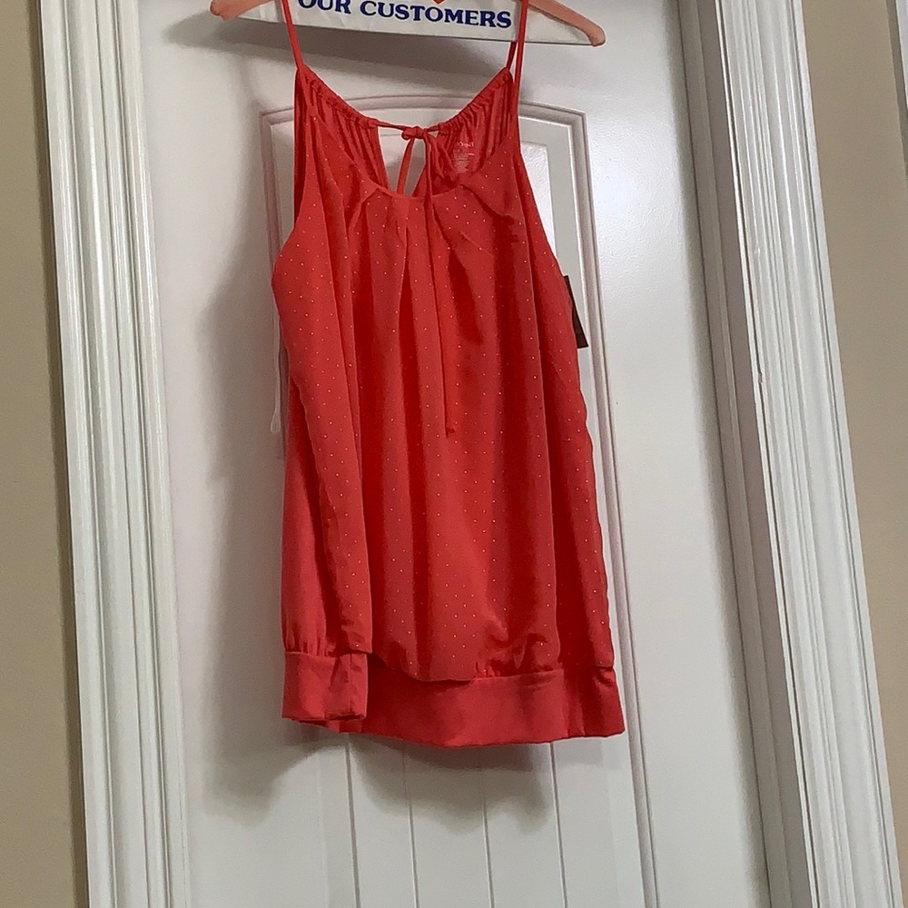 Peach and silver cami 14/16